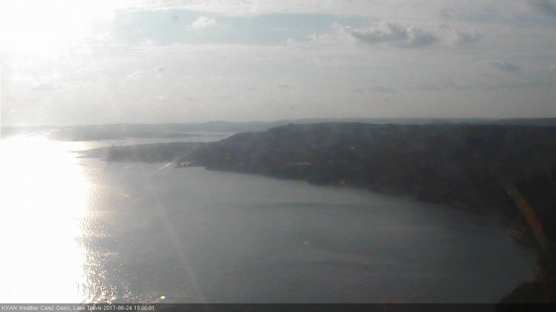 Lake Travis webcam, June 24, 2017 6:30 PM CT