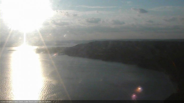 Lake Travis webcam, June 24, 2017 7:05 PM CT