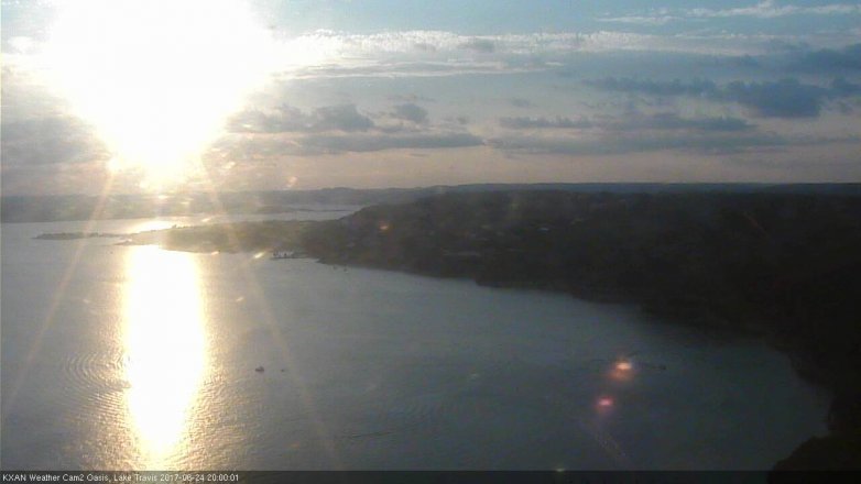Lake Travis webcam, June 24, 2017 7:15 PM CT