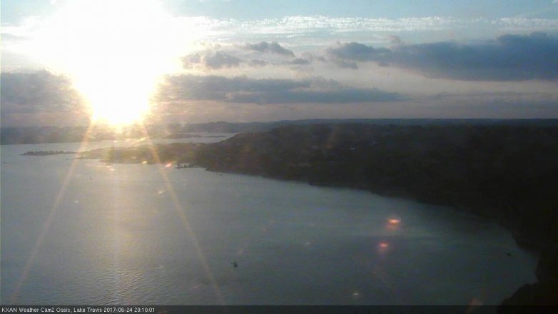 Lake Travis webcam, June 24, 2017 7:35 PM CT