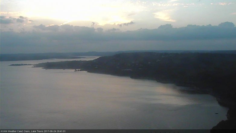 Lake Travis webcam, June 24, 2017 7:50 PM CT