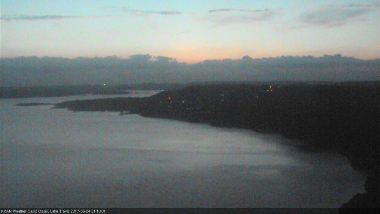 Lake Travis webcam, June 24, 2017 8:15 PM CT