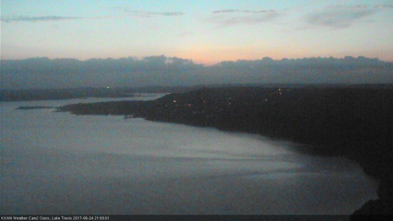 Lake Travis webcam, June 24, 2017 8:35 PM CT