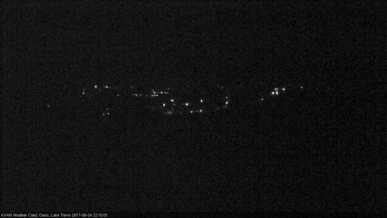 Lake Travis webcam, June 24, 2017 9:25 PM CT