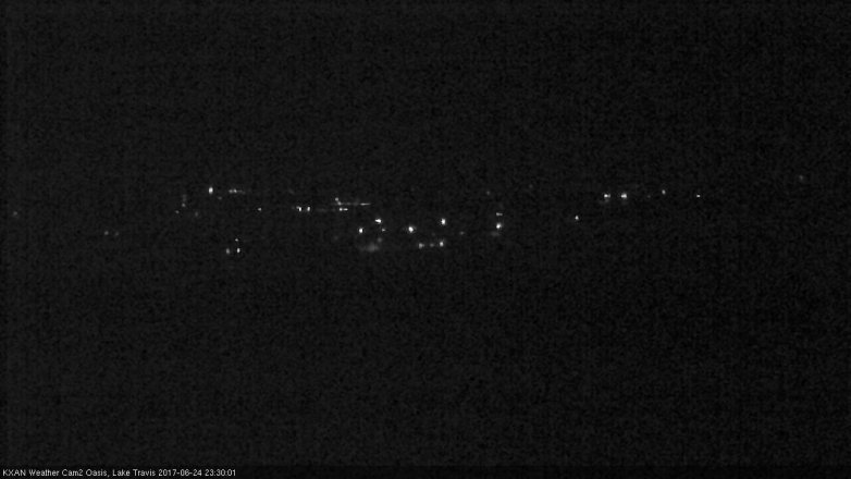Lake Travis webcam, June 24, 2017 11:00 PM CT
