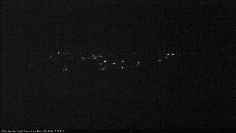 Lake Travis webcam, June 24, 2017 11:30 PM CT