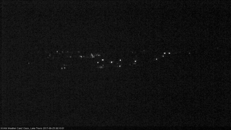 Lake Travis webcam, June 24, 2017 11:35 PM CT