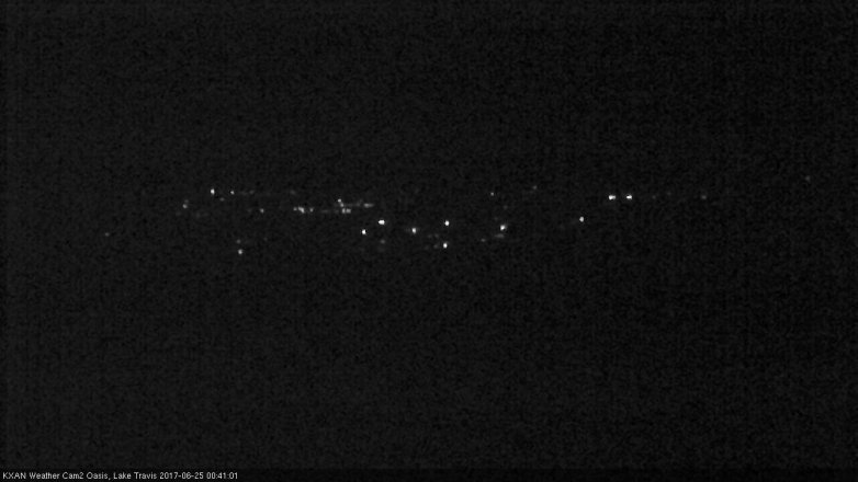 Lake Travis webcam, June 24, 2017 11:45 PM CT