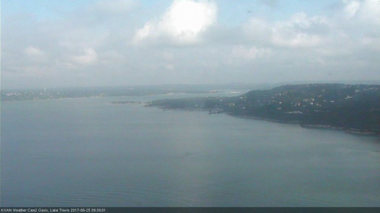 Lake Travis webcam, June 25, 2017 9:00 AM CT