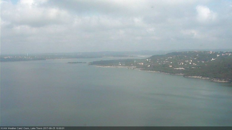 Lake Travis webcam, June 25, 2017 9:10 AM CT