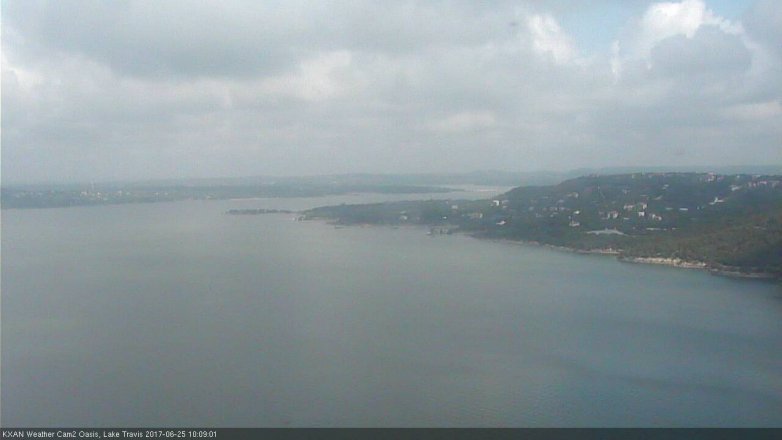 Lake Travis webcam, June 25, 2017 9:15 AM CT