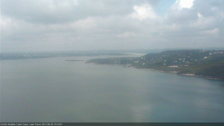 Lake Travis webcam, June 25, 2017 9:35 AM CT