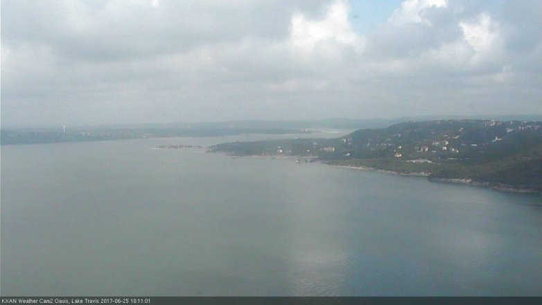 Lake Travis webcam, June 25, 2017 9:40 AM CT
