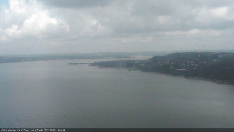 Lake Travis webcam, June 25, 2017 10:10 AM CT
