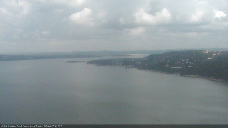 Lake Travis webcam, June 25, 2017 10:15 AM CT