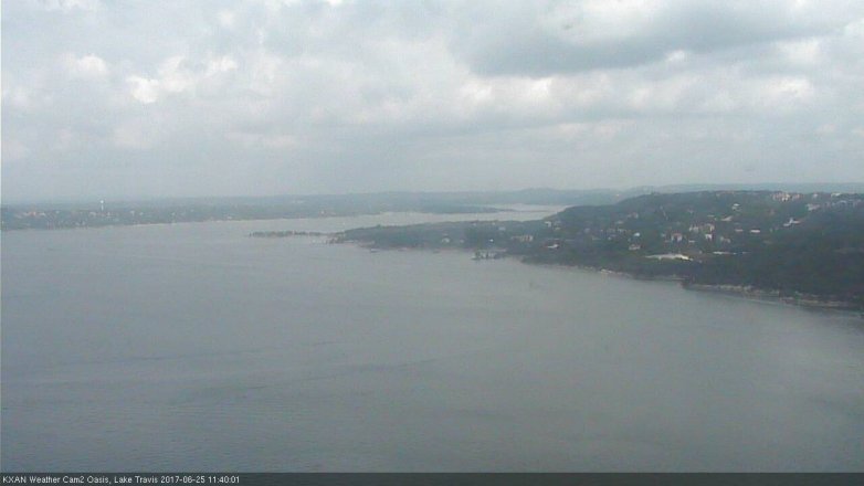 Lake Travis webcam, June 25, 2017 10:45 AM CT