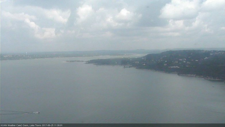 Lake Travis webcam, June 25, 2017 10:50 AM CT