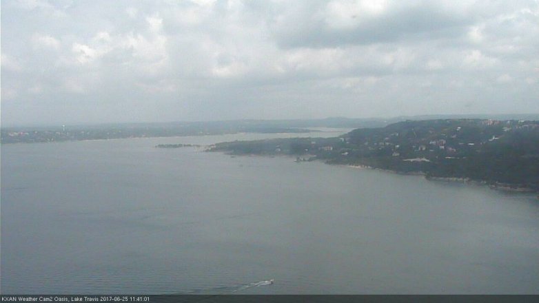 Lake Travis webcam, June 25, 2017 11:00 AM CT
