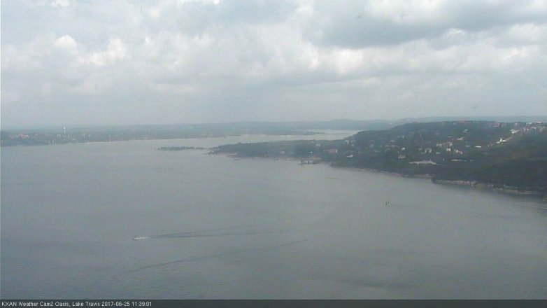 Lake Travis webcam, June 25, 2017 11:05 AM CT