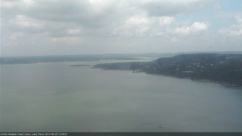 Lake Travis webcam, June 25, 2017 11:40 AM CT