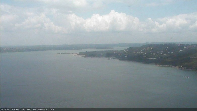Lake Travis webcam, June 25, 2017 11:45 AM CT