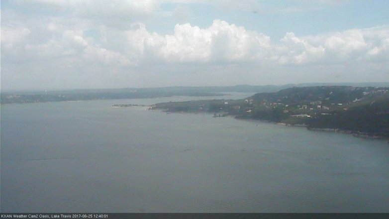 Lake Travis webcam, June 25, 2017 12:10 PM CT