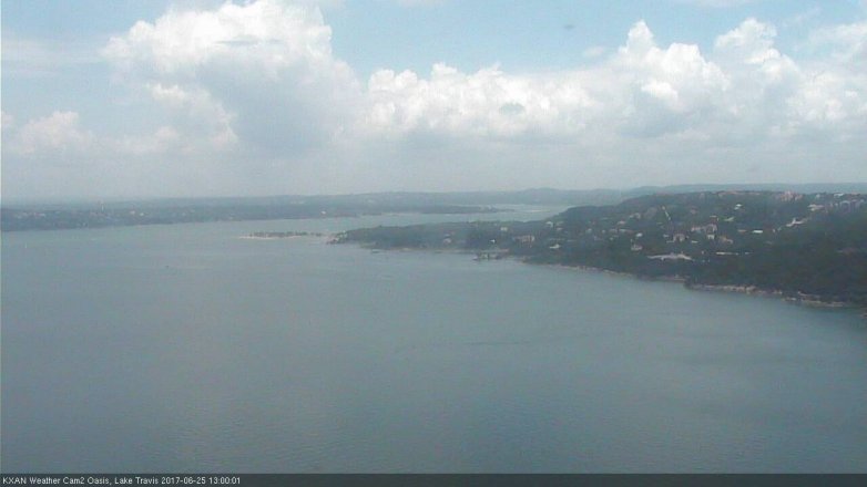 Lake Travis webcam, June 25, 2017 12:25 PM CT