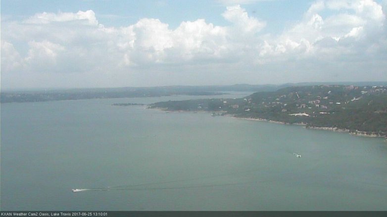 Lake Travis webcam, June 25, 2017 12:30 PM CT