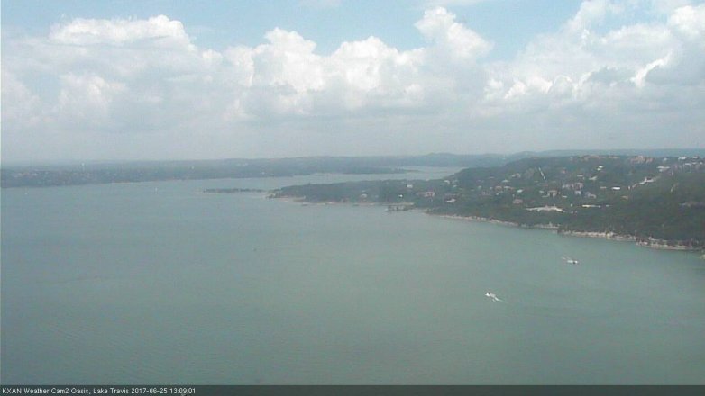 Lake Travis webcam, June 25, 2017 12:35 PM CT