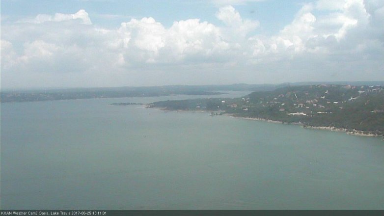 Lake Travis webcam, June 25, 2017 12:40 PM CT