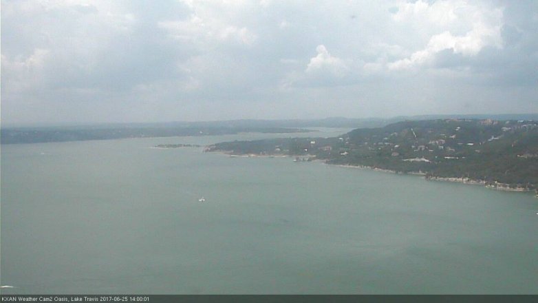 Lake Travis webcam, June 25, 2017 1:25 PM CT