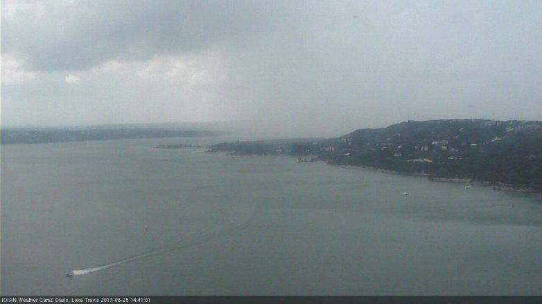 Lake Travis webcam, June 25, 2017 1:45 PM CT