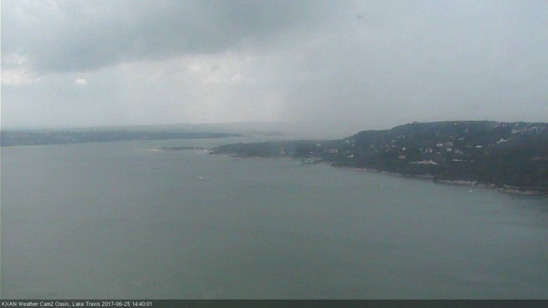 Lake Travis webcam, June 25, 2017 1:55 PM CT