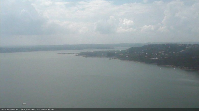 Lake Travis webcam, June 25, 2017 2:20 PM CT