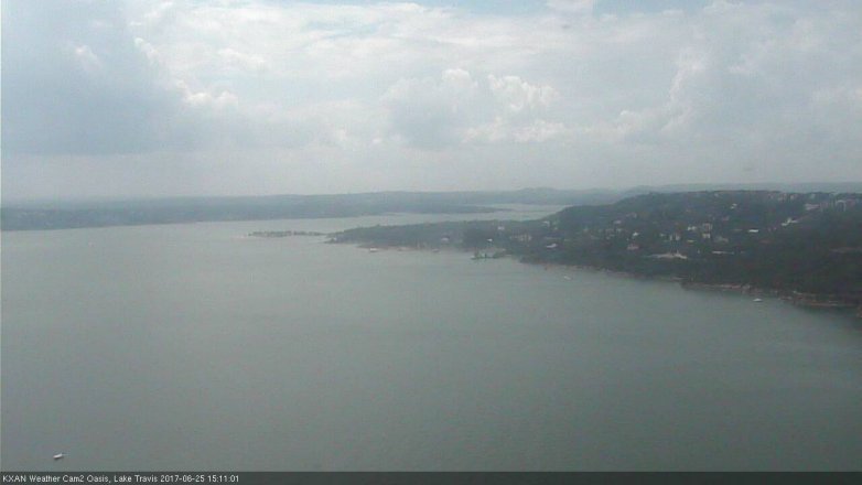 Lake Travis webcam, June 25, 2017 2:30 PM CT