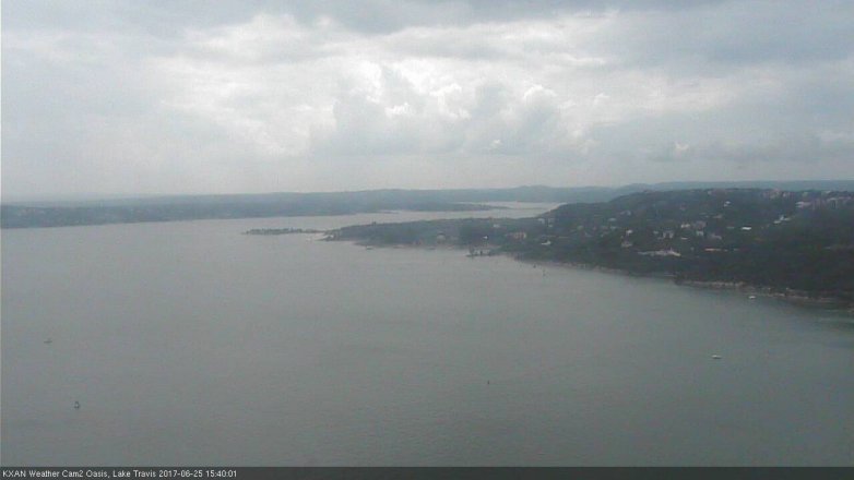 Lake Travis webcam, June 25, 2017 3:05 PM CT