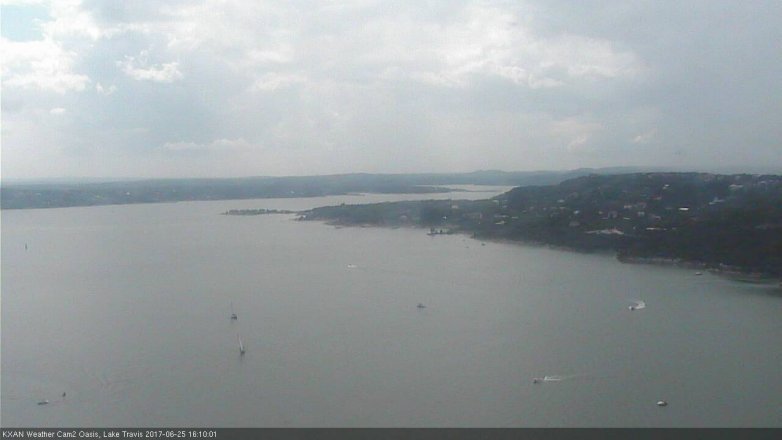 Lake Travis webcam, June 25, 2017 3:30 PM CT