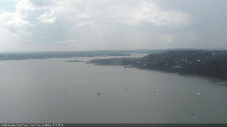 Lake Travis webcam, June 25, 2017 3:35 PM CT
