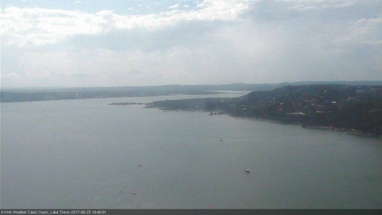 Lake Travis webcam, June 25, 2017 3:45 PM CT