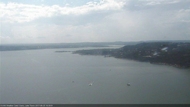 Lake Travis webcam, June 25, 2017 3:55 PM CT