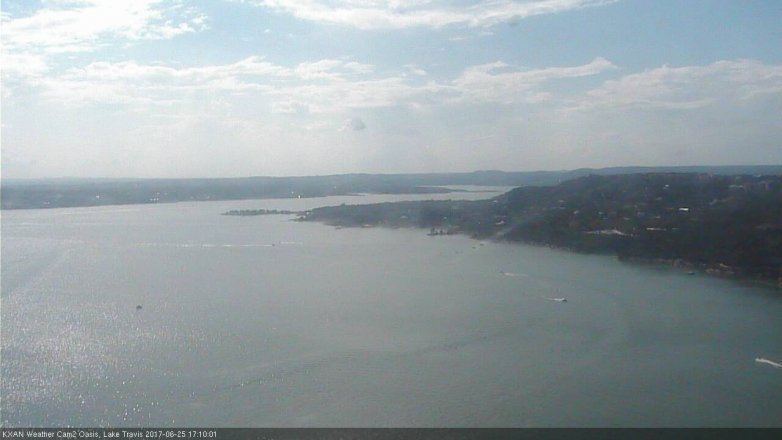 Lake Travis webcam, June 25, 2017 4:15 PM CT