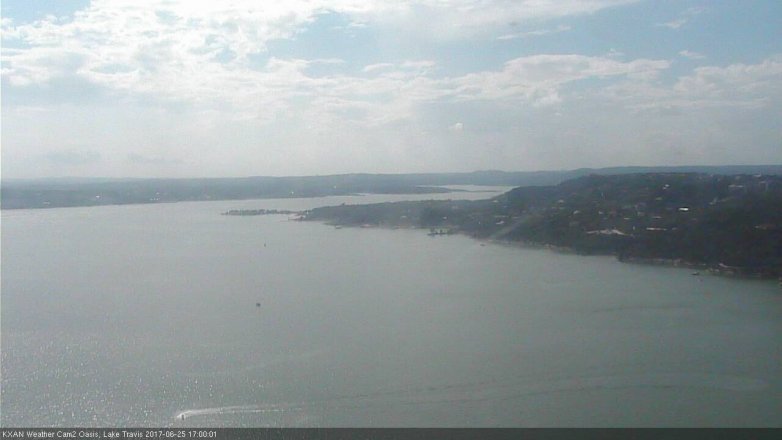 Lake Travis webcam, June 25, 2017 4:25 PM CT