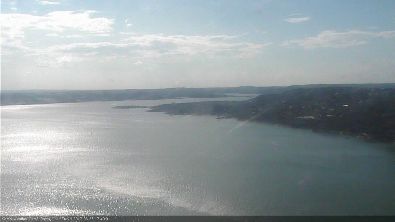 Lake Travis webcam, June 25, 2017 4:55 PM CT