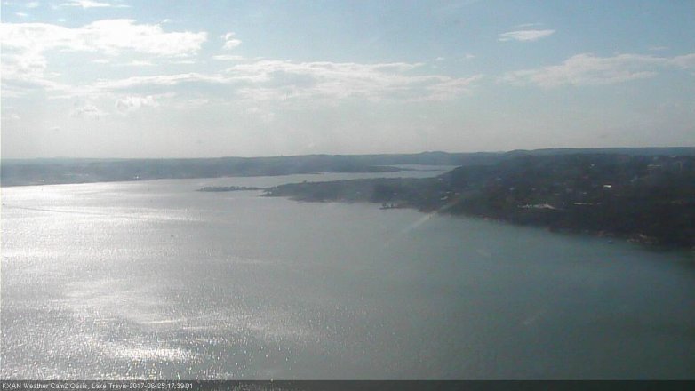 Lake Travis webcam, June 25, 2017 5:00 PM CT