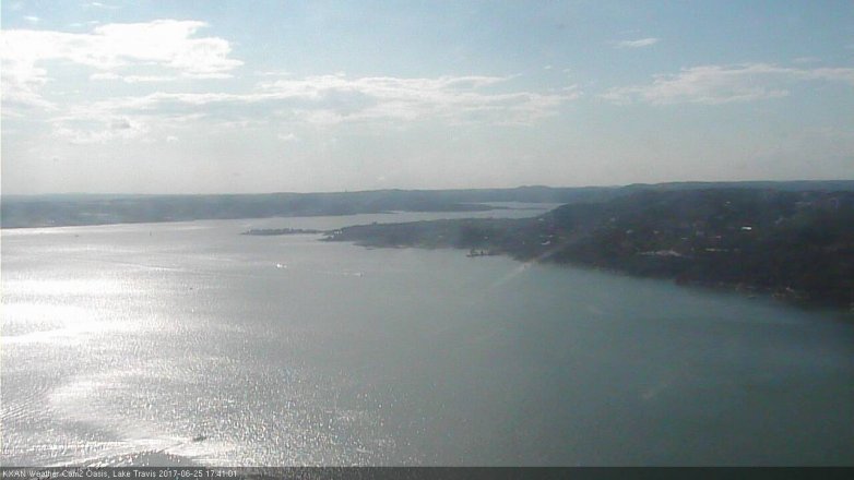 Lake Travis webcam, June 25, 2017 5:10 PM CT