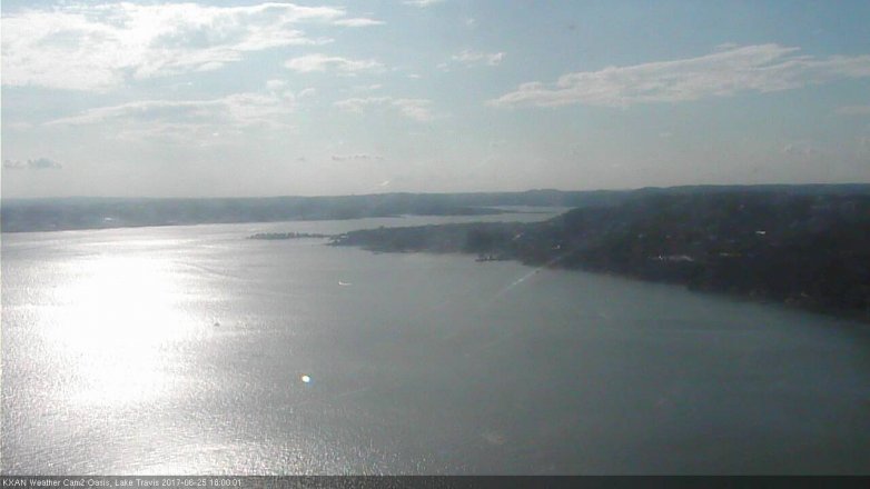 Lake Travis webcam, June 25, 2017 5:20 PM CT