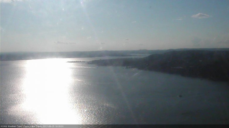 Lake Travis webcam, June 25, 2017 5:45 PM CT