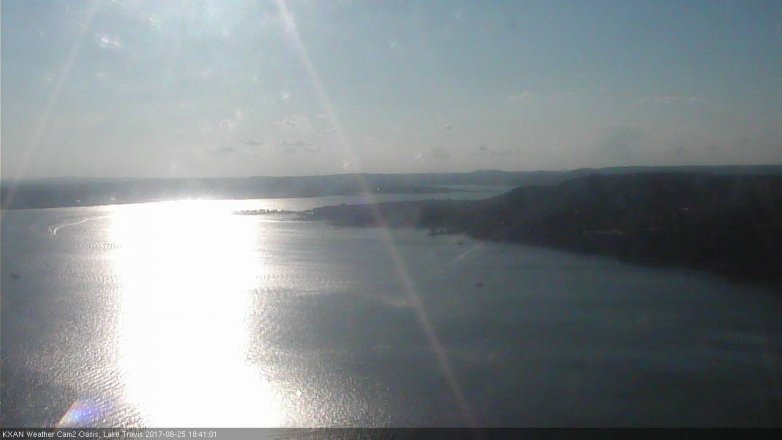 Lake Travis webcam, June 25, 2017 6:10 PM CT