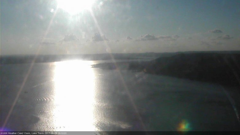 Lake Travis webcam, June 25, 2017 6:25 PM CT