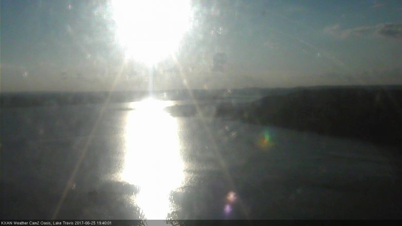 Lake Travis webcam, June 25, 2017 6:45 PM CT